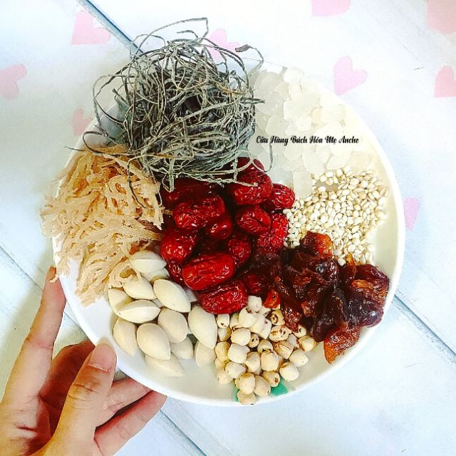 100gr rong phổ tai nấu chè sâm bổ lượng