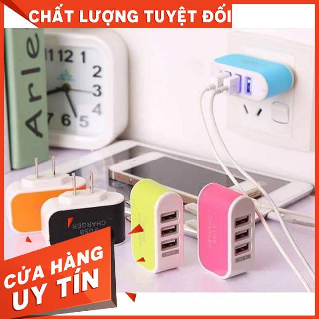 CỦ SẠC 3 CỔNG USB Tiện Dụng Cho Mọi Người