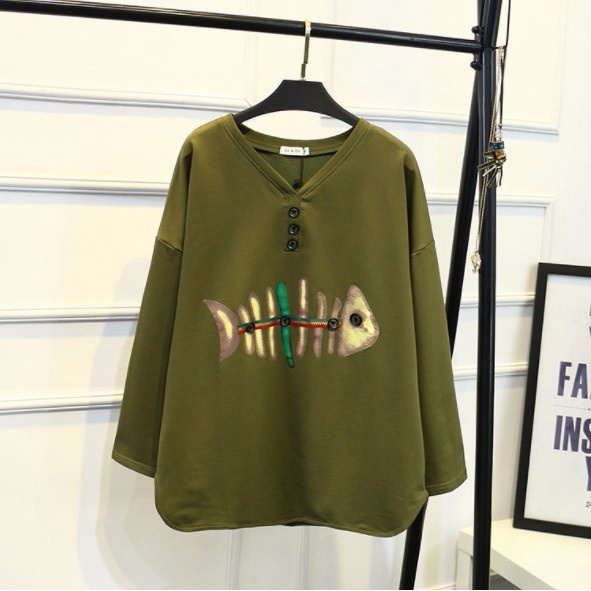 U2218 Áo thun nữ dài tay cho người mập hàng nhập- giá 430k