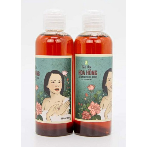 [CHÍNH HÃNG] Dầu Tắm Hoa Hồng 100ml Sinh Dược- THƠM, MÁT, DA SÁNG MỀM MỊN