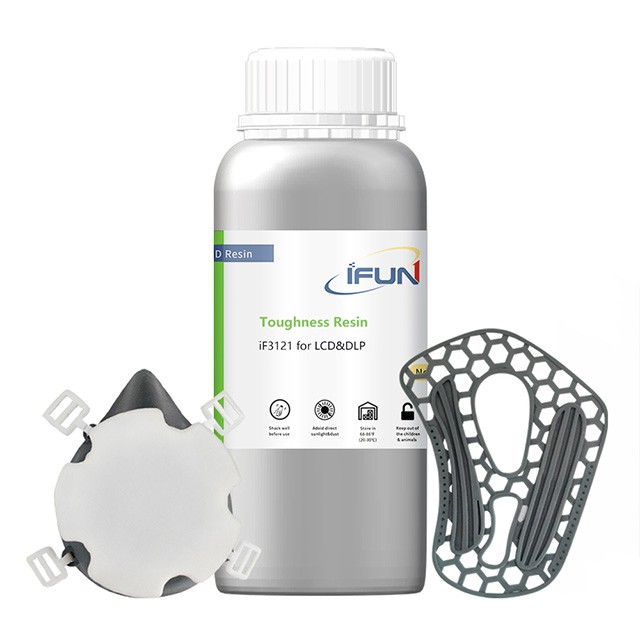 Nhựa resin dẻo in 3D - Ifun 3121 405nm UV Flexible toughness Resin Liquid Photopolymer Resin for LCD & DLP