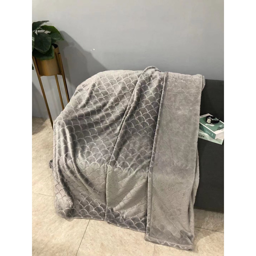 [LÔNG THỎ THẬT 100%] Chăn Renown lông thỏ vảy rồng hàng nhập cao cấp - Đầy đủ túi hộp tem tag làm quà biếu