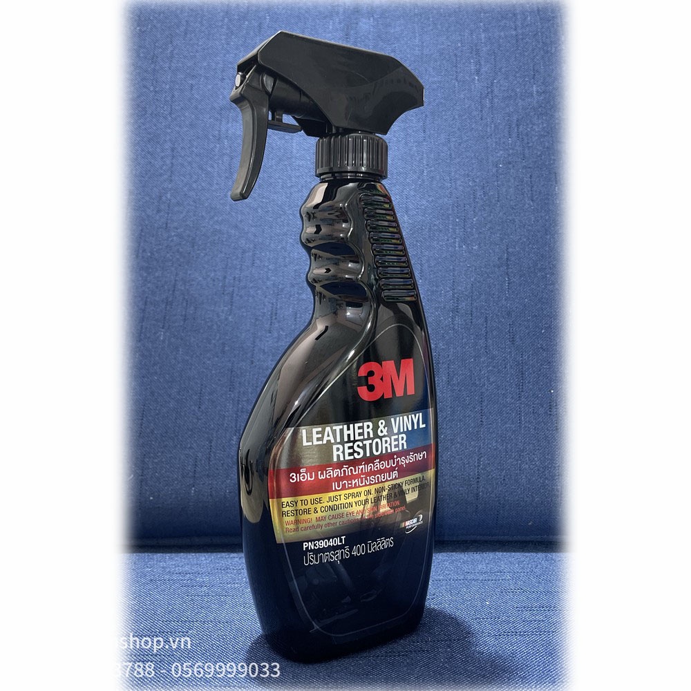 Làm sạch và bảo dưỡng trong xe 3M Leather and Vinyl Restorer 400ml