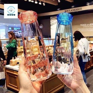 Bình thủy tinh kim cương đựng nước 450ml