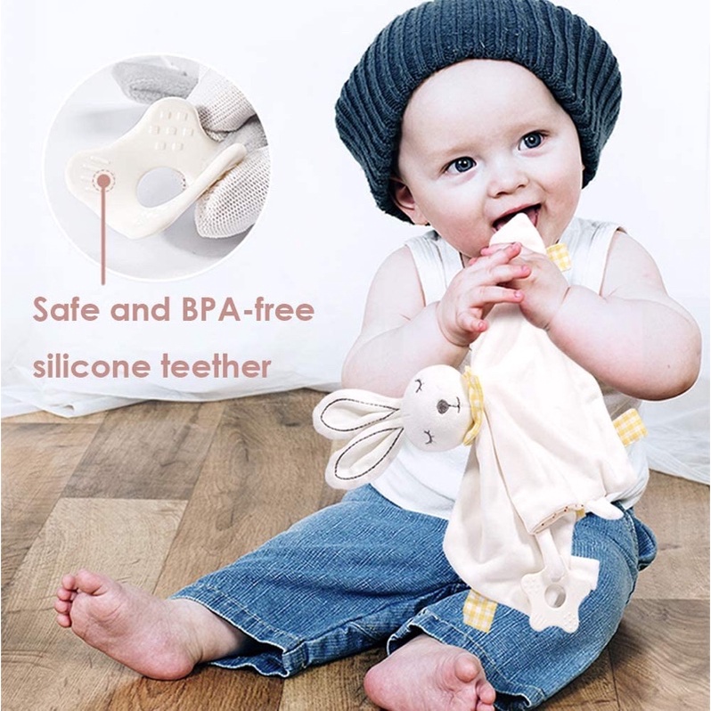 Khăn Xoa Dịu Doudou Cho Bé, Baby Stuffed Animal Security Blanket