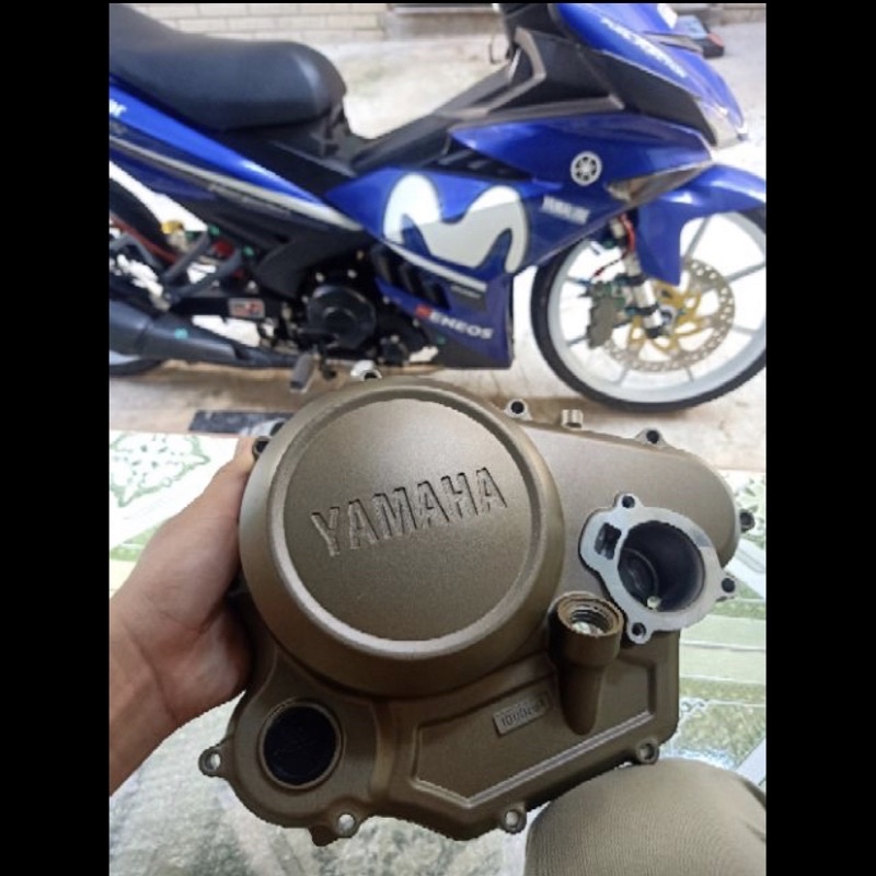 Full bộ lốc máy Fz Malaysia vàng đồng gắn cho Exciter 150