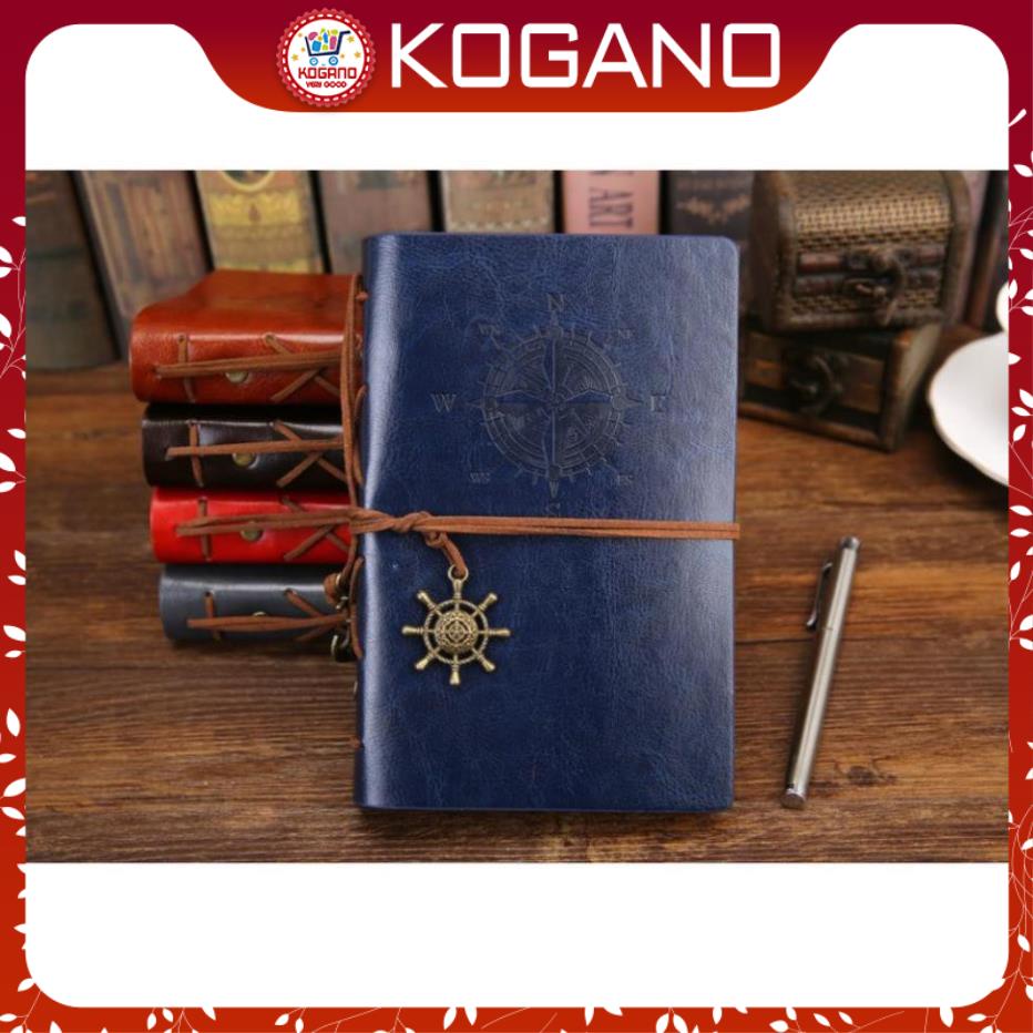 Sổ Tay Da Bìa Còng KOGANO Chất Liệu Da Mềm Ghi Chép Phong Cách Vintage Giấy Kraft SN-001044