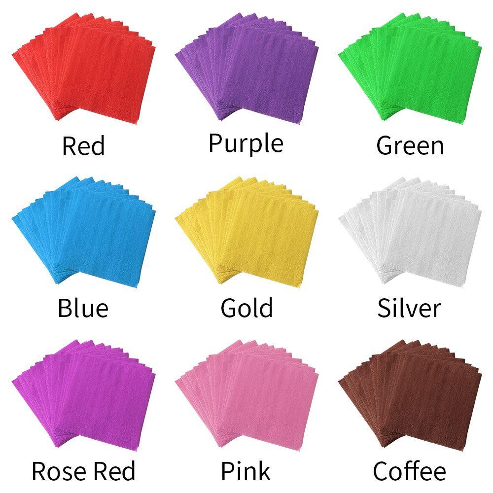 UUMIR Set 100 Lá Nhôm Dập Nổi Dùng Để Làm Kẹo / Bánh / Sô Cô La / Trang Trí Tiệc Cưới