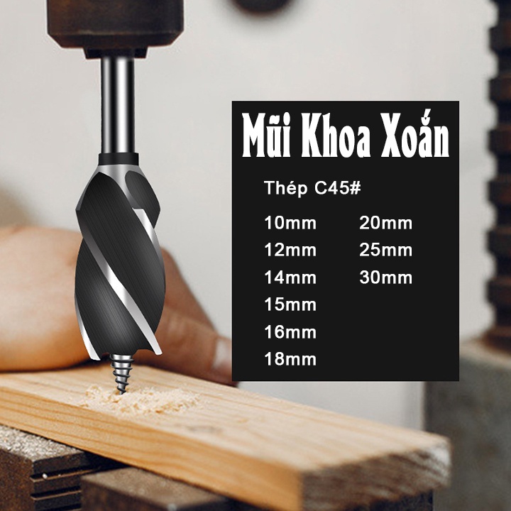 MŨI KHOAN XOẮN THƯA NGẮN - 1 MŨI |PK_MocStore|