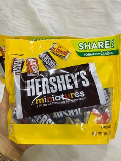 [Date 03/2021]-Socola hershey 4 vị miniature 294g của Mỹ