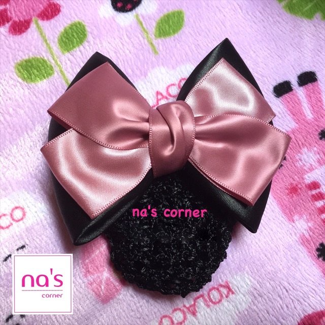 Kẹp lưới bới tóc búi tóc hoạ tiết cao cấp (15)