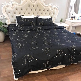 Bộ Ga Gối Cotton Poly Nhập Khẩu-Cung Hoàng Đạo