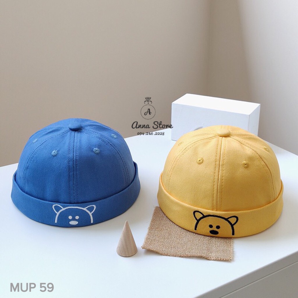 MUP 59 : Mũ nồi phong cách Hàn Quốc cho bé chu vi vòng đầu 44-50cm