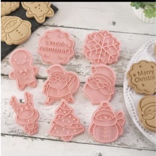 Bộ khuôn nhấn cookie Noel