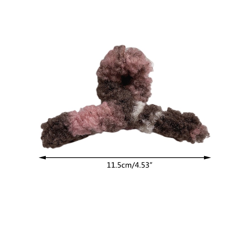 Kẹp Tóc Càng Cua Phủ Lông Thời Trang Xinh Xắn