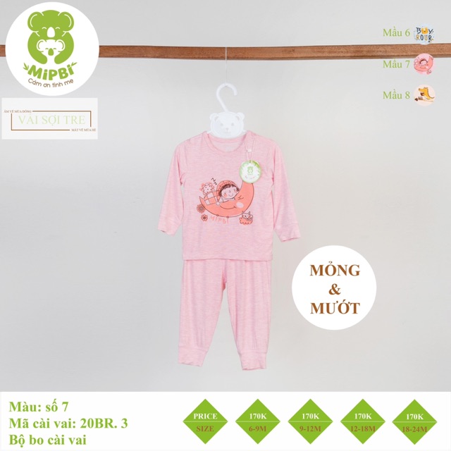 Bộ cài vai sợi tre Mipbi siêu mềm, mướt
