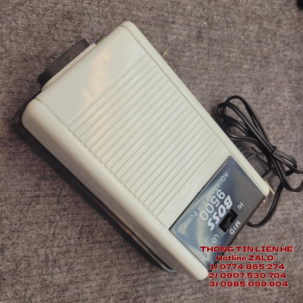 Máy sủi khí oxy bơm sục oxi cho bể cá tôm - siêu êm tiết kiệm điện SOBO SB-618 - Boss 9500 - Rambo EP 9000 Hiệu suất Cao