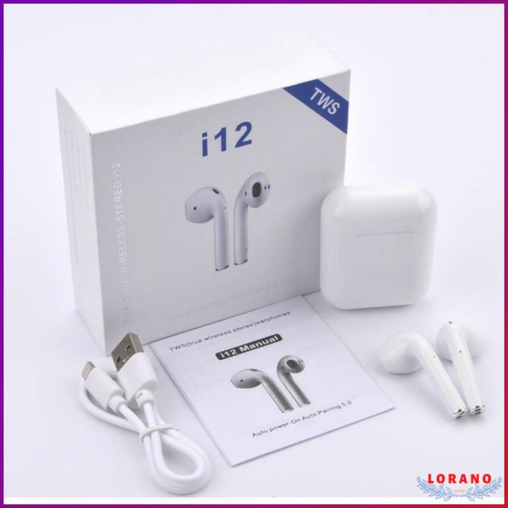 Tai nghe bluetooth i12 thế hệ mới - Tai nghe không dây- Dùng nhiều dòng điện thoại
