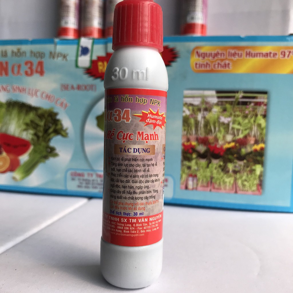 Phân Kích Rễ Giâm Chiết Cây SEAMIX Dạng Ống 30ml Chuyên Dùng Cho Hoa Hồng, Lan, Cây Cảnh