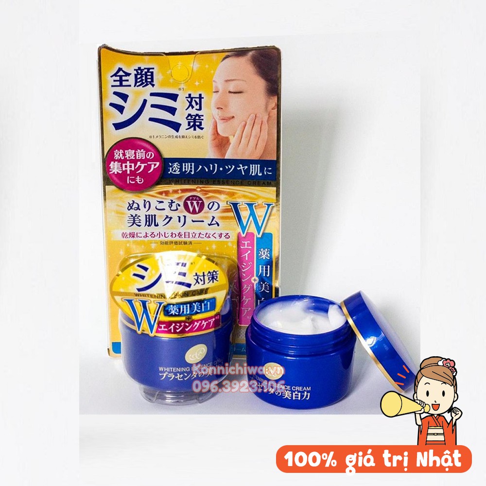 [Hàng Nhật Chính Hãng] Kem dưỡng trắng &amp; ngăn ngừa nám MEISHOKU Whitening Essence Cream hũ 55g