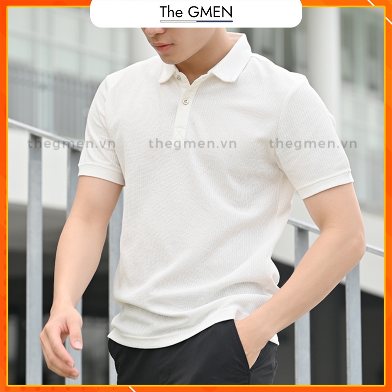 Áo Polo nam The GMEN Weave Polo Shirt nhẹ, bề mặt dệt Double Face thoáng mát, mềm mịn