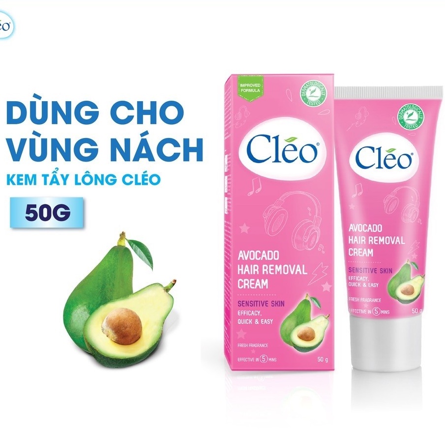 Kem Tẩy lông cho da nhạy cảm CLEO Sensitive Skin 50g