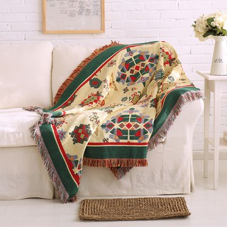 Thảm Phủ Sofa Thảm Decor Hoa Tiết Thổ Cẩm
