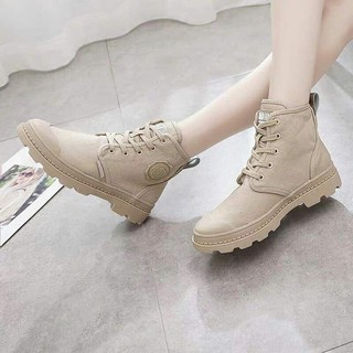 Bốt nữ cao cổ thời trang chất kaki
