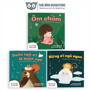 Sách - ehon nhật bản - buồn ngủ ơi là buồn ngủ - combo bộ sách 3 quyển