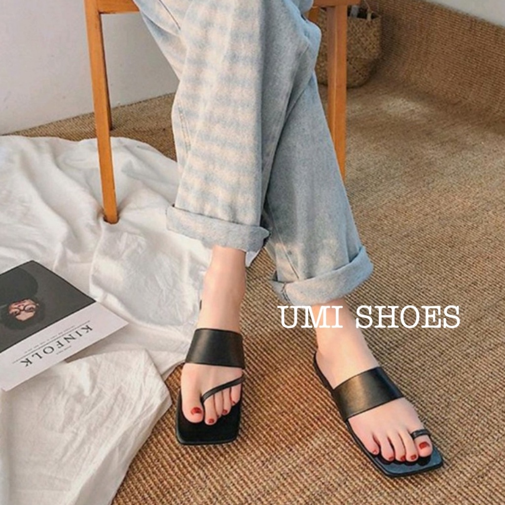 [NOWSHIP] Dép Nữ Lê Đế Bằng Kẹp Tông Xỏ Ngón Mới KOKAK Hot Trend Thời Trang Mũi Vuông Kẹp Xỏ Ngón đi chơi biển xinh đẹp