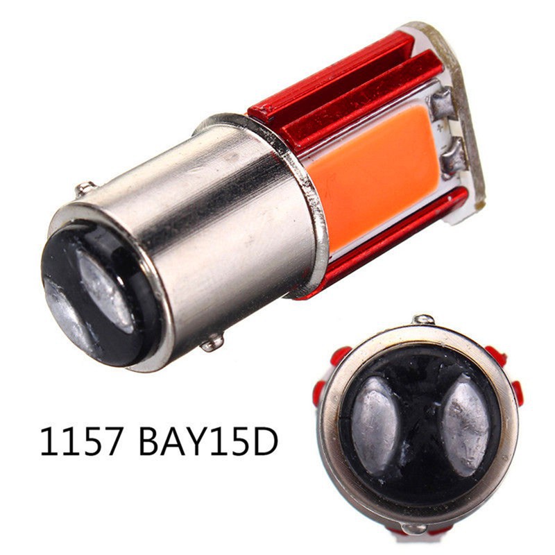 Bộ 2 đèn LED đỏ 1157 BAY15D gắn đuôi xe ô tô