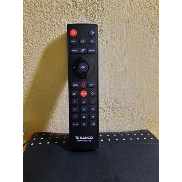Remote Sanco Voice - Điều Khiển Tivi Giọng Nói Sanco - Hàng Chính Hãng Fullbox 100% + Tặng Kèm Pin AA