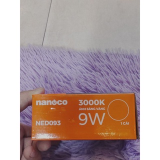 Đèn âm trần d90-9w Nanoco,đèn downlight âm trần chính hãng