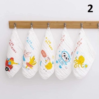 Set 5 khăn mặt xô 6 lớp cho bé