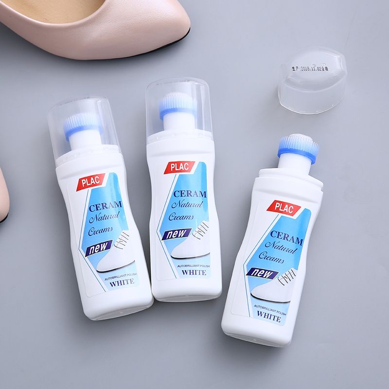 Lọ nước lau giày tẩy trắng PLAC 100ml - Lọ nước tẩy trắng giày, cỏ tẩy vết ố túi sách