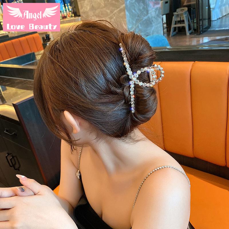 Kẹp Tóc Cỡ Lớn Bằng Kim Loại Thiết Kế Tinh Tế Phong Cách Hàn Quốc