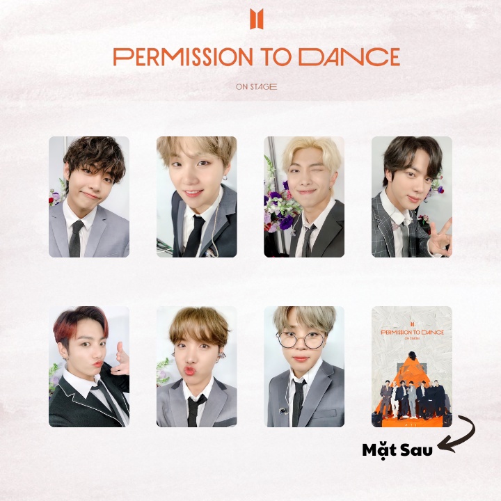 SET 7 CARD BTS PERMISSION TO DANCE [UNOFFICIAL]