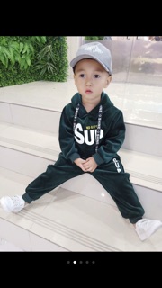 Set bộ nỉ nhung cho bé (hình thật)