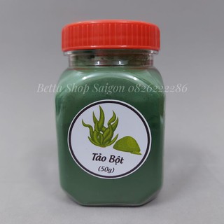 Tảo Bột Spirulina - Thức Ăn nuôi Artemia, Cá, Tép Cảnh - Hũ 50 gram.