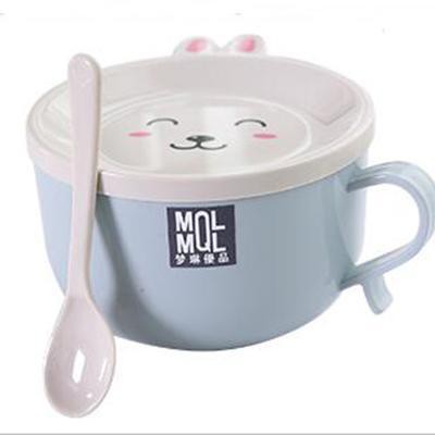 Ca Ăn Mì - Tô Ăn Mì MQL Có Nắp Kèm Muỗng Siêu Tiện Lợi, Chống Vỡ, Chịu Nhiệt 6865