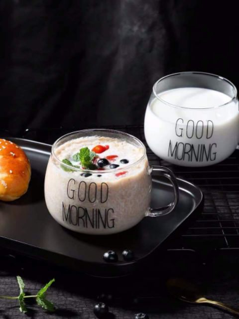 [Mã LIFE10K1904 giảm 10K đơn 20K] Cốc Ly Good Morning Thủy Tinh | BigBuy360 - bigbuy360.vn