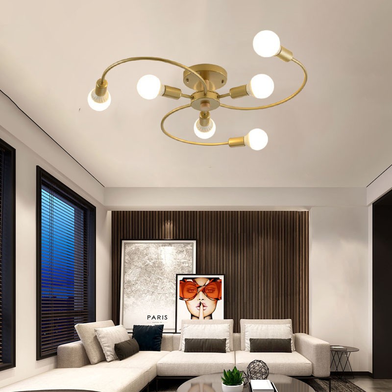 Đèn trần MONSKY LEDOT loại 6 bóng hiện đại trang trí nội thất sang trọng - kèm bóng LED chuyên dụng - (92).