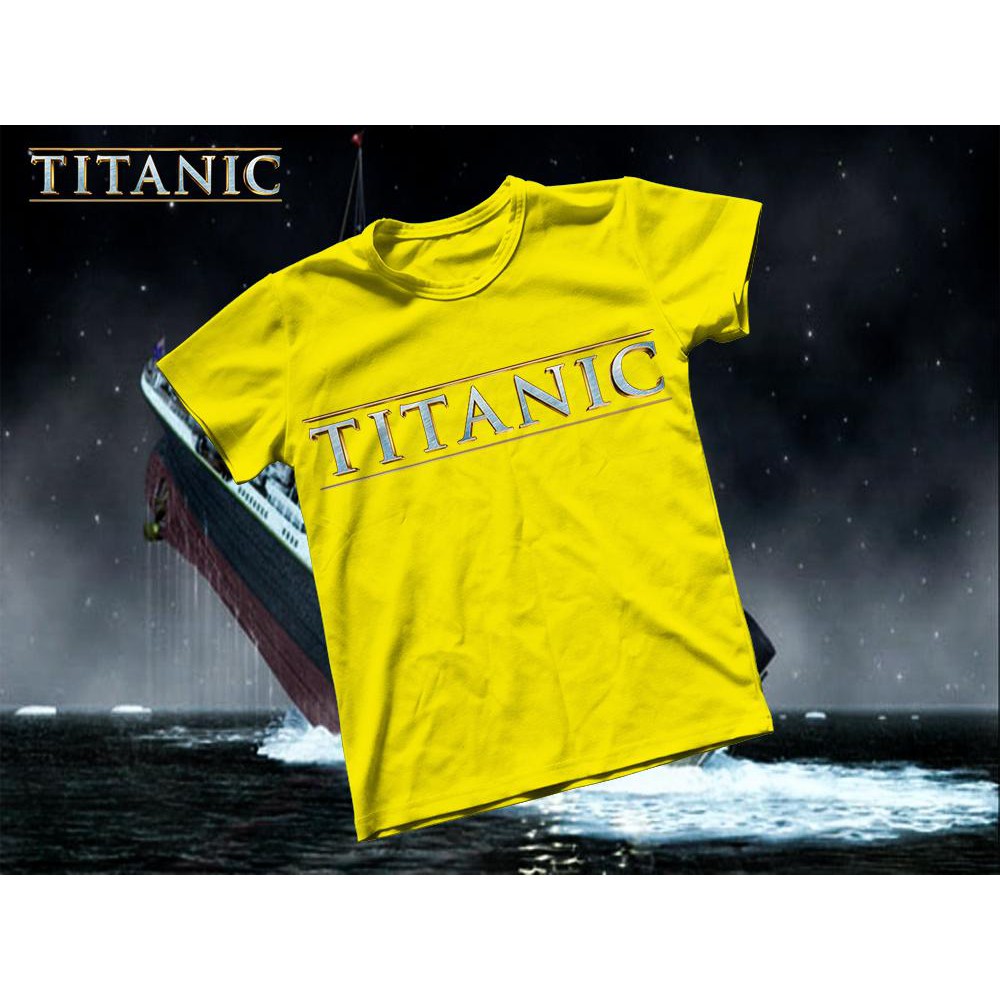 Áo thun Cotton Unisex - Movie - Titanic - Chữ titanic