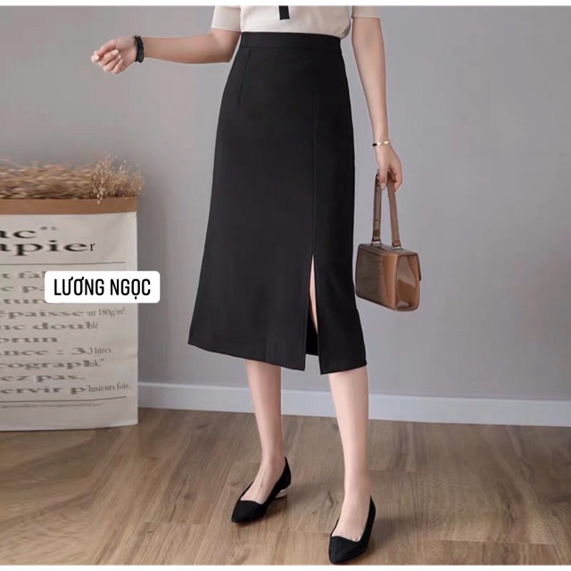 Chân váy chữ A dáng dài