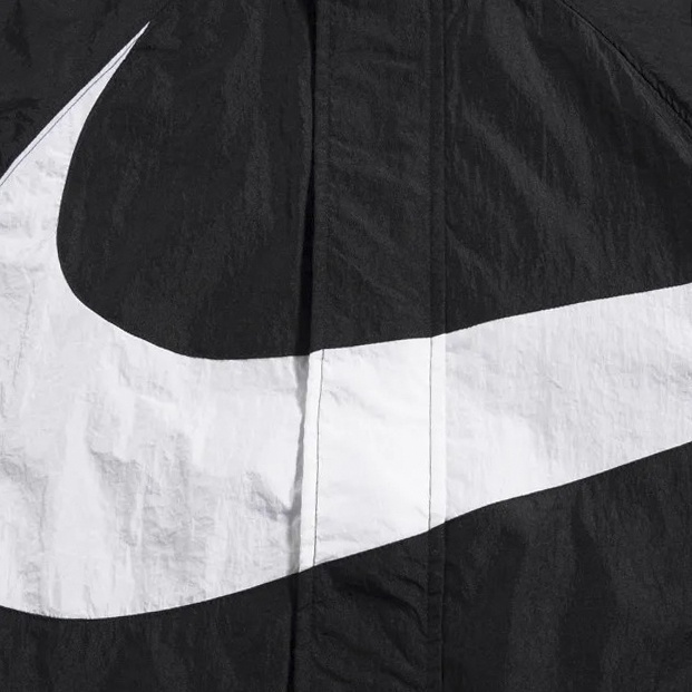 ÁO KHOÁC NIKE SWOOSH WOVEN HOODED LINED JACKET - BLACK