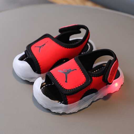 Dép sandal trẻ em cho bé phát sáng dáng thể thao tập đi đế mềm chống trơn chống vấp thời trang đáng yêu E64
