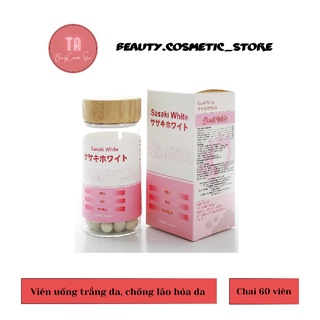 Thực phẩm hỗ trợ làm đẹp trắng da, mờ nám sasaki white - nhật bản