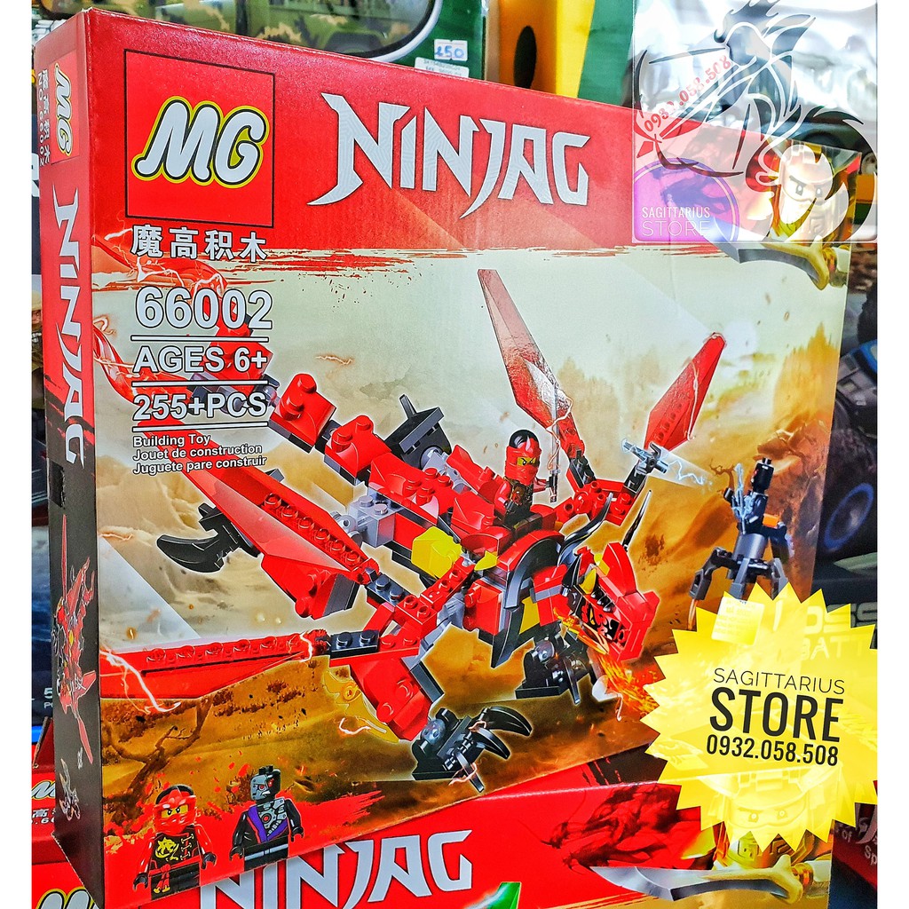 LEGO Lắp Ráp Rồng Bay NinjaGo 66002 - Đỏ ( 255 Miếng )