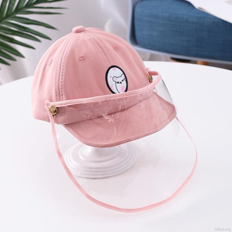 Mũ Lưỡi Trai Có Tấm Lưới Bảo Vệ Chống Giọt Bắn Dành Cho Trẻ Em