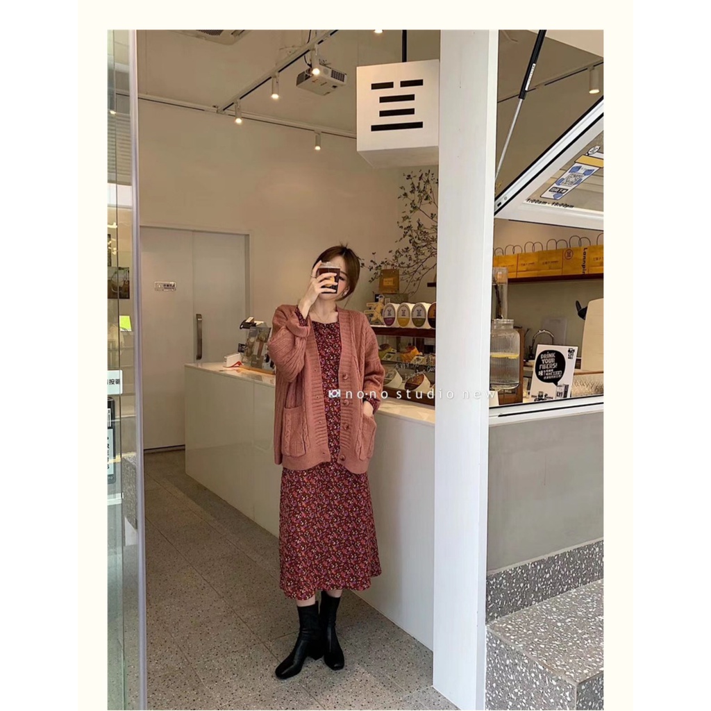 Áo Cadigan Dài Tay Cổ V Dày Dặn Chamia | BigBuy360 - bigbuy360.vn